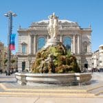 Place de la Comédie à Montpellier, Hérault, Languedoc en Occitanie, France